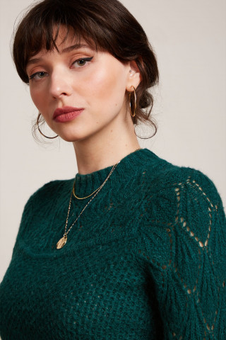 Jeannie Yoke Sweater Farfalle